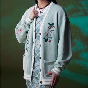 Studio Ghibli Princess Mononoke Embroidered‎ Cardigan Hot Topic